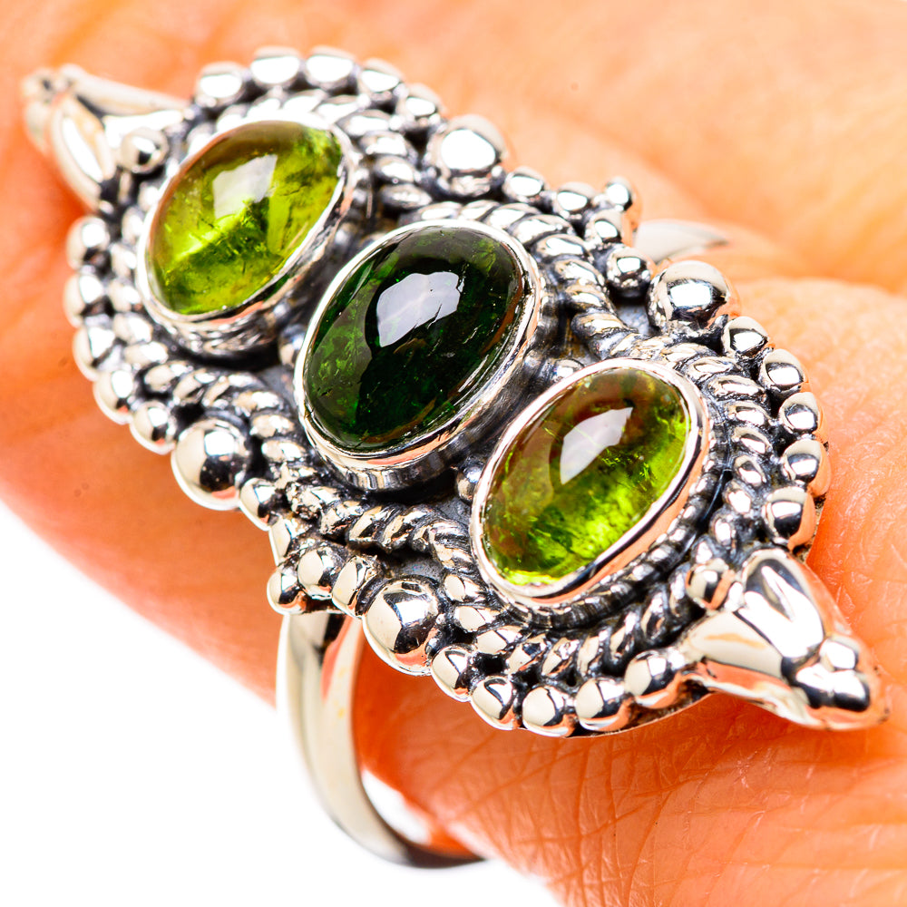 Green Aventurine Rings handcrafted by Anasilvercos - RING134453