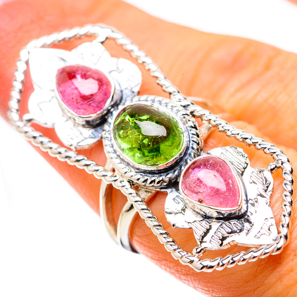 Pink Tourmaline Rings handcrafted by Anasilvercos - RING134466