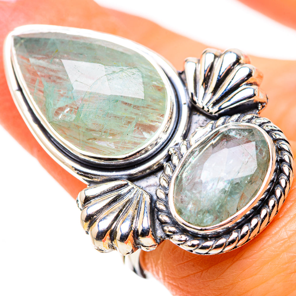 Aquamarine Rings handcrafted by Anasilvercos - RING134472