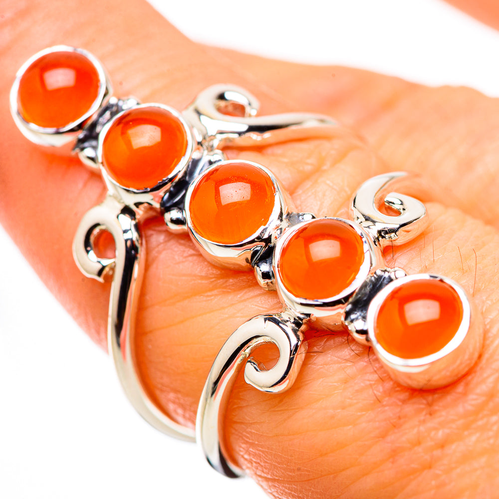 Carnelian Rings handcrafted by Anasilvercos - RING134474