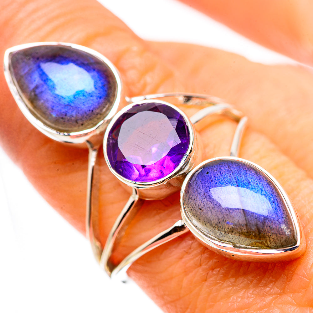 Labradorite Rings handcrafted by Anasilvercos - RING134482