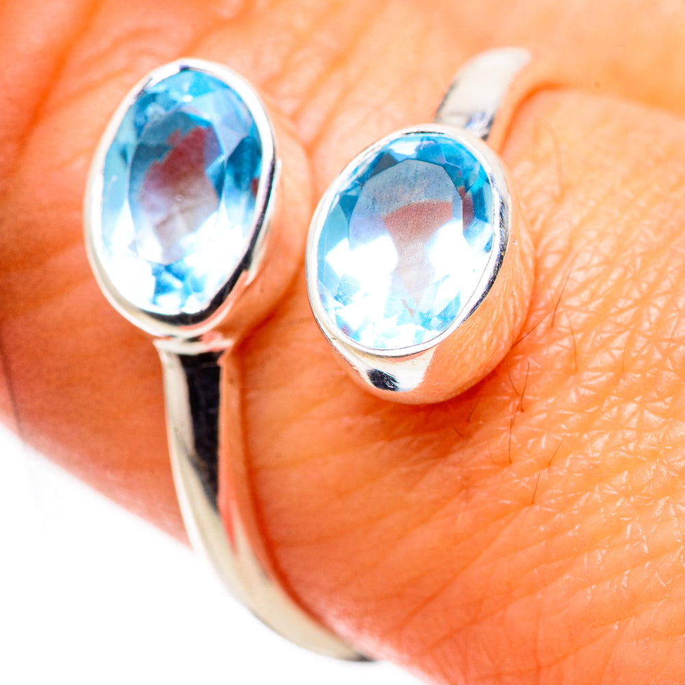 Blue Topaz Rings handcrafted by Anasilvercos - RING134568_SIZE-6