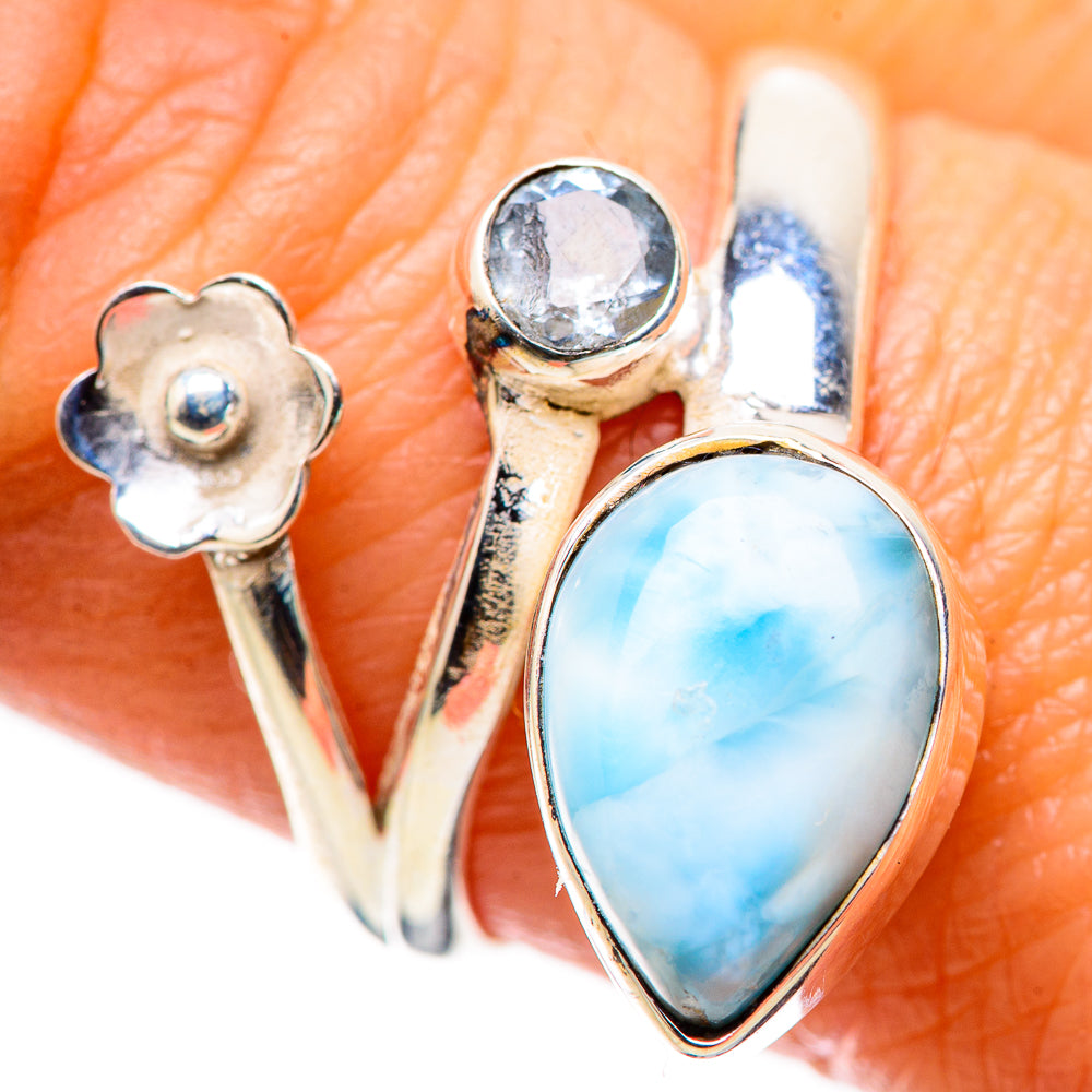 Larimar Rings handcrafted by Anasilvercos - RING134569_Size-8