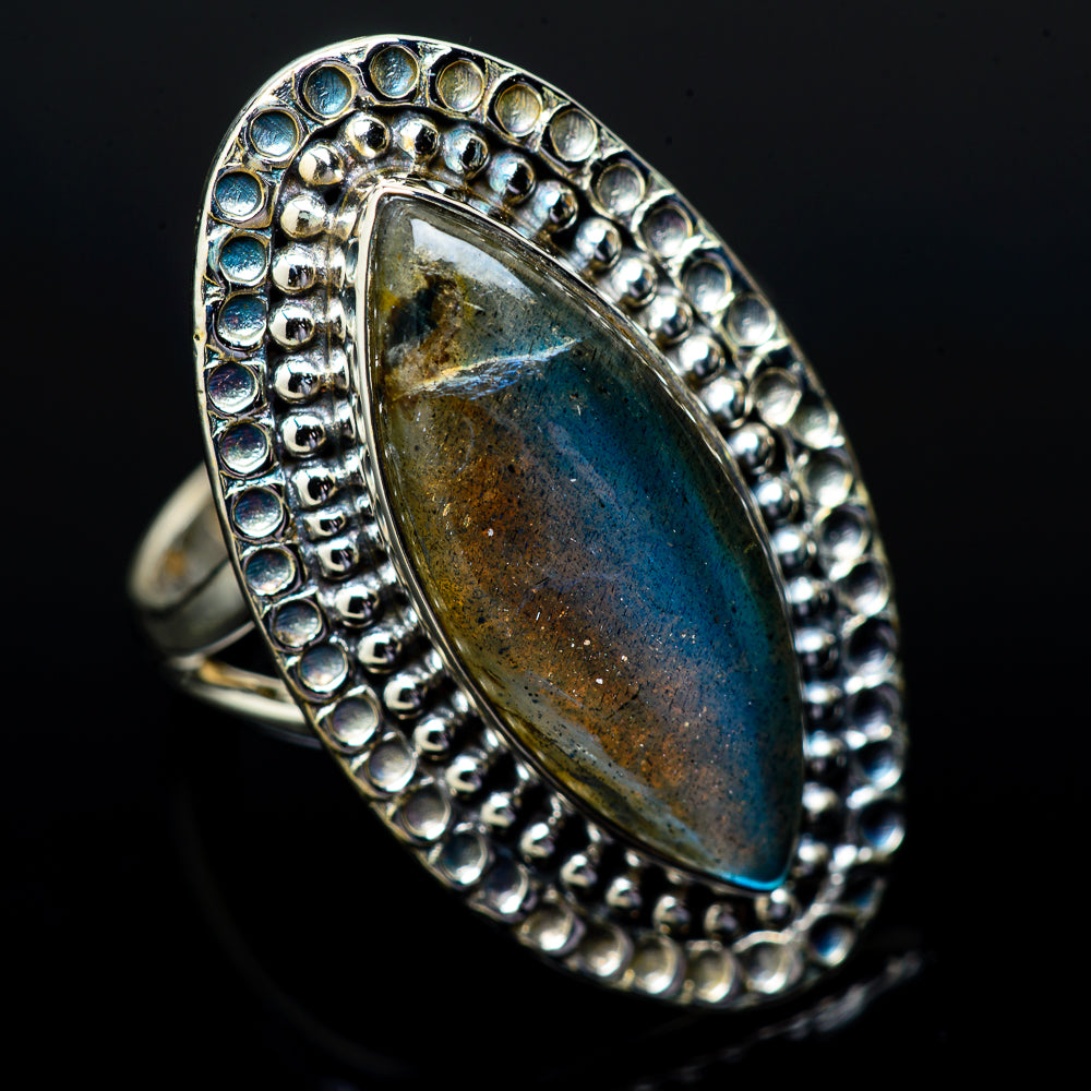 Labradorite Rings handcrafted by Anasilvercos - RING14683