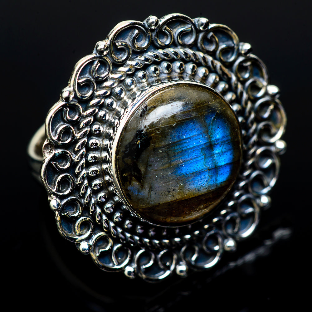 Labradorite Rings handcrafted by Anasilvercos - RING14688