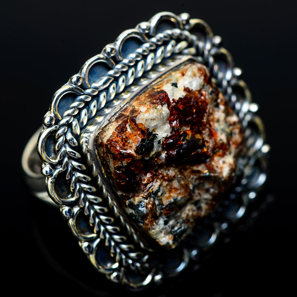 Astrophyllite Rings handcrafted by Anasilvercos - RING14760