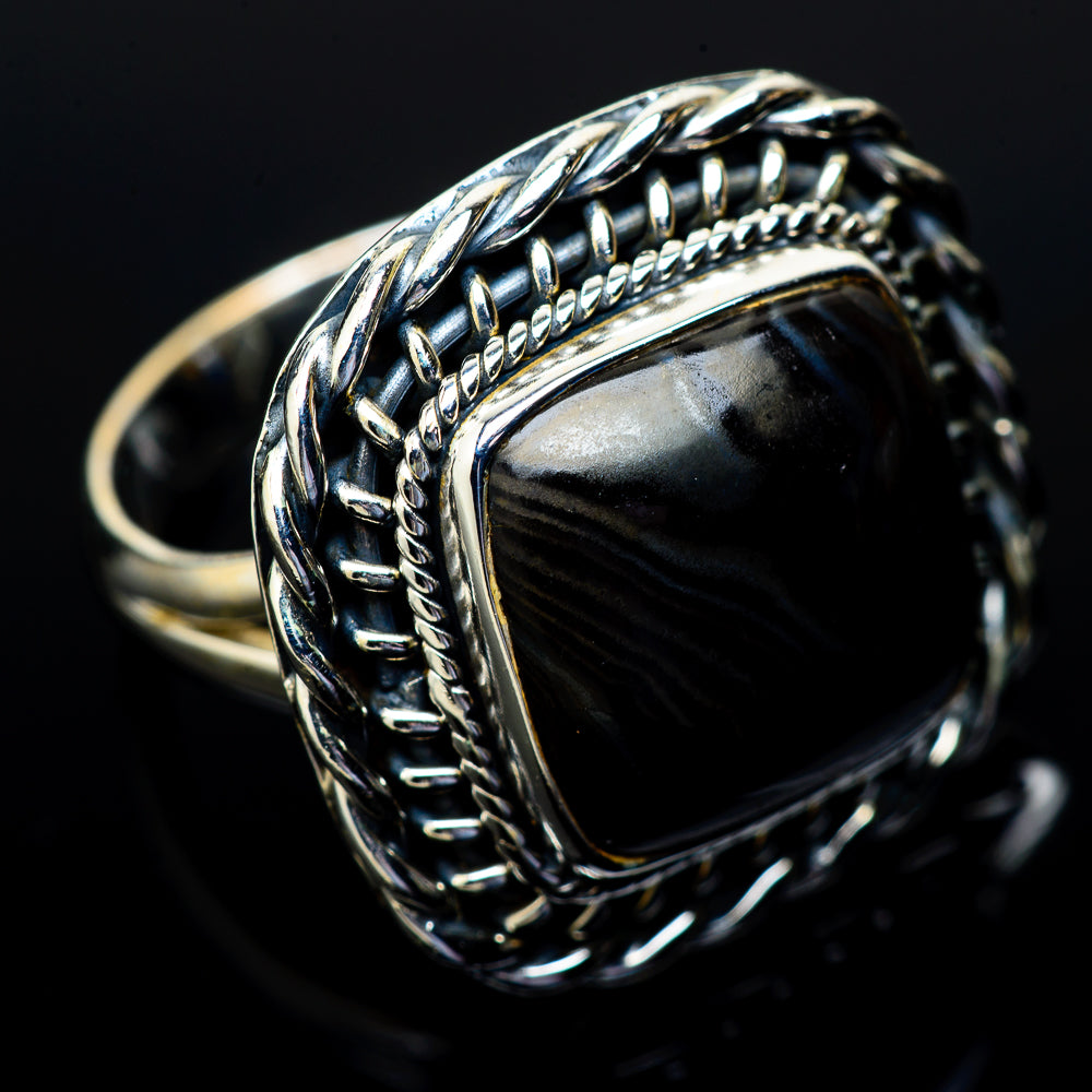 Psilomelane Rings handcrafted by Anasilvercos - RING14771