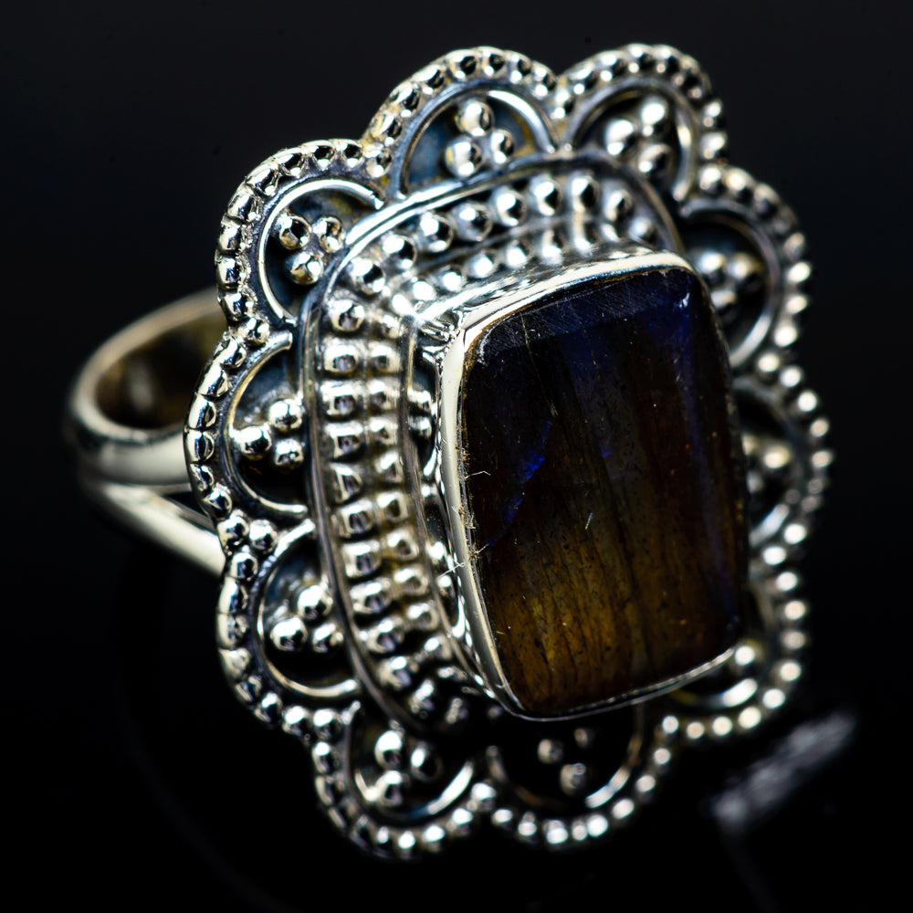 Labradorite Rings handcrafted by Anasilvercos - RING14781