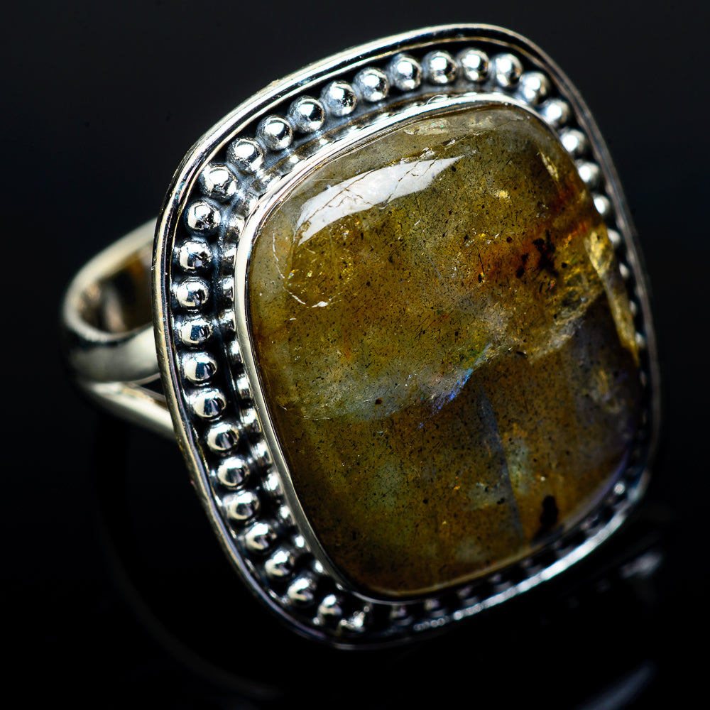 Labradorite Rings handcrafted by Anasilvercos - RING14896