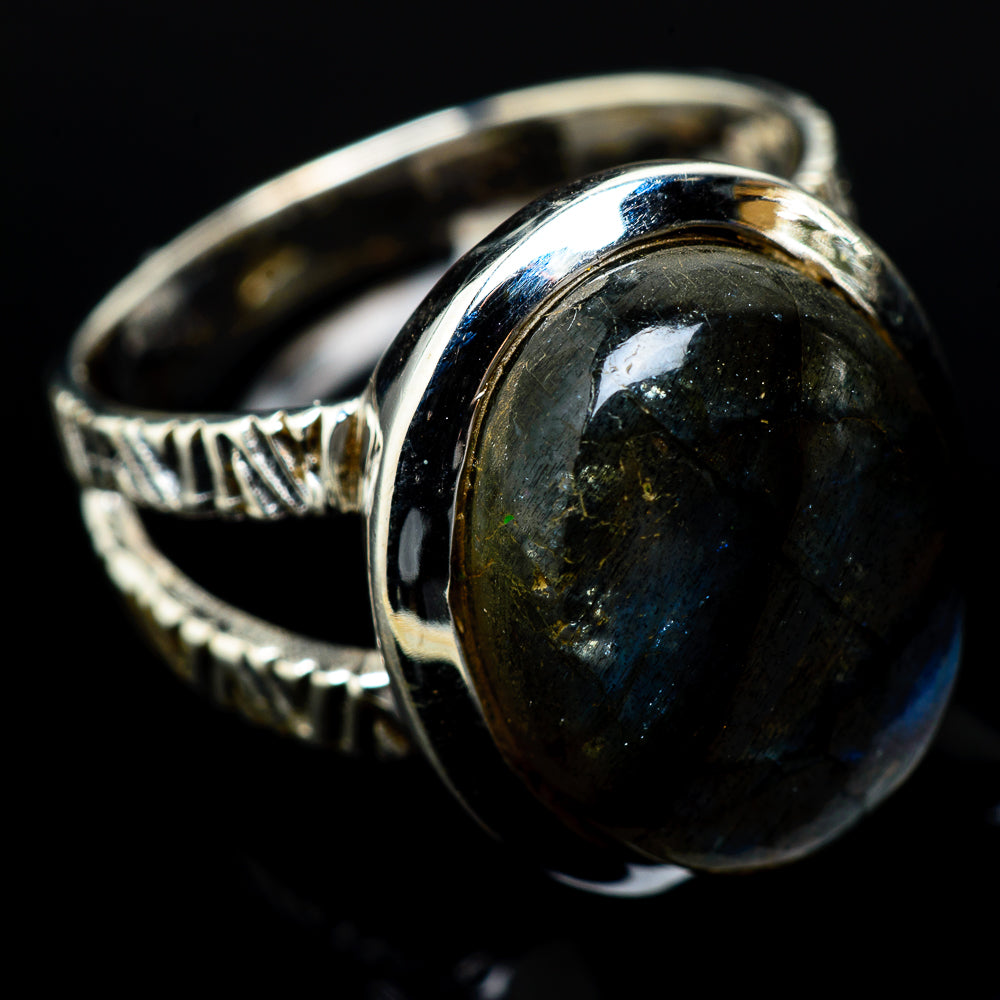 Labradorite Rings handcrafted by Anasilvercos - RING16386