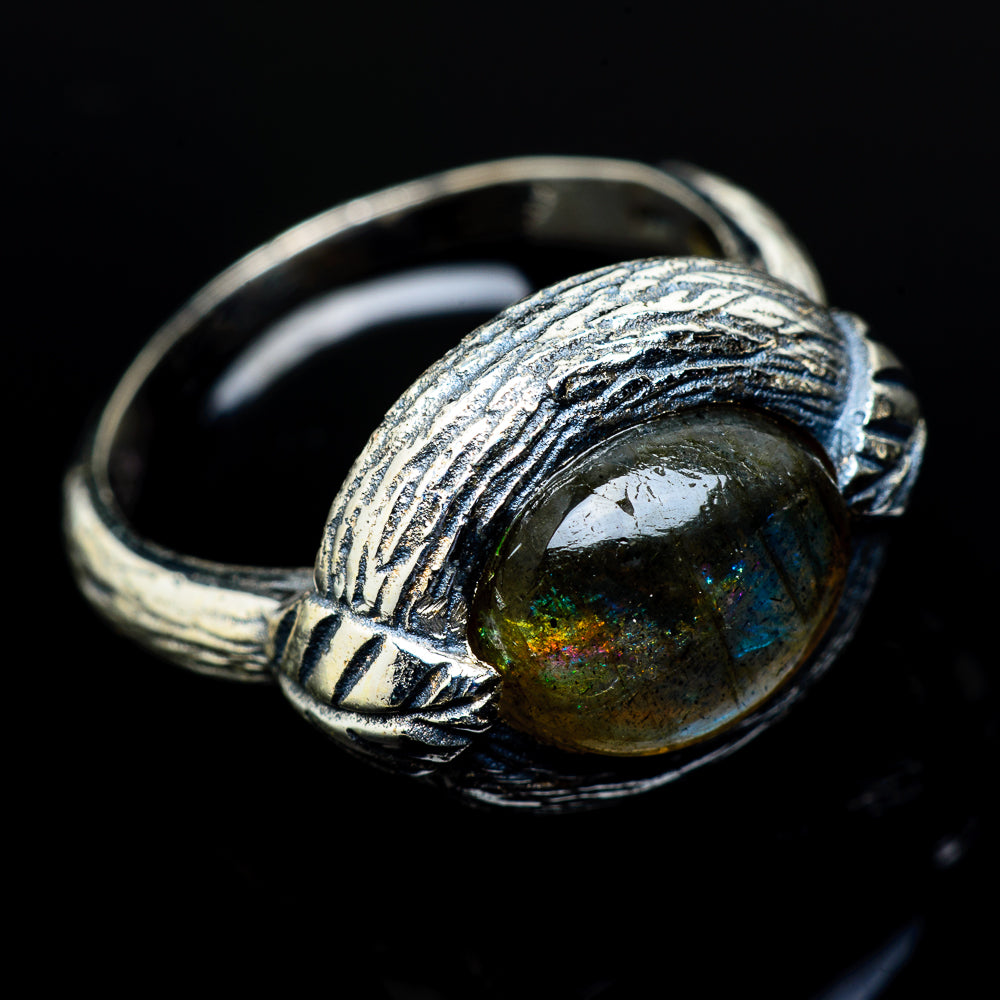 Labradorite Rings handcrafted by Anasilvercos - RING16516