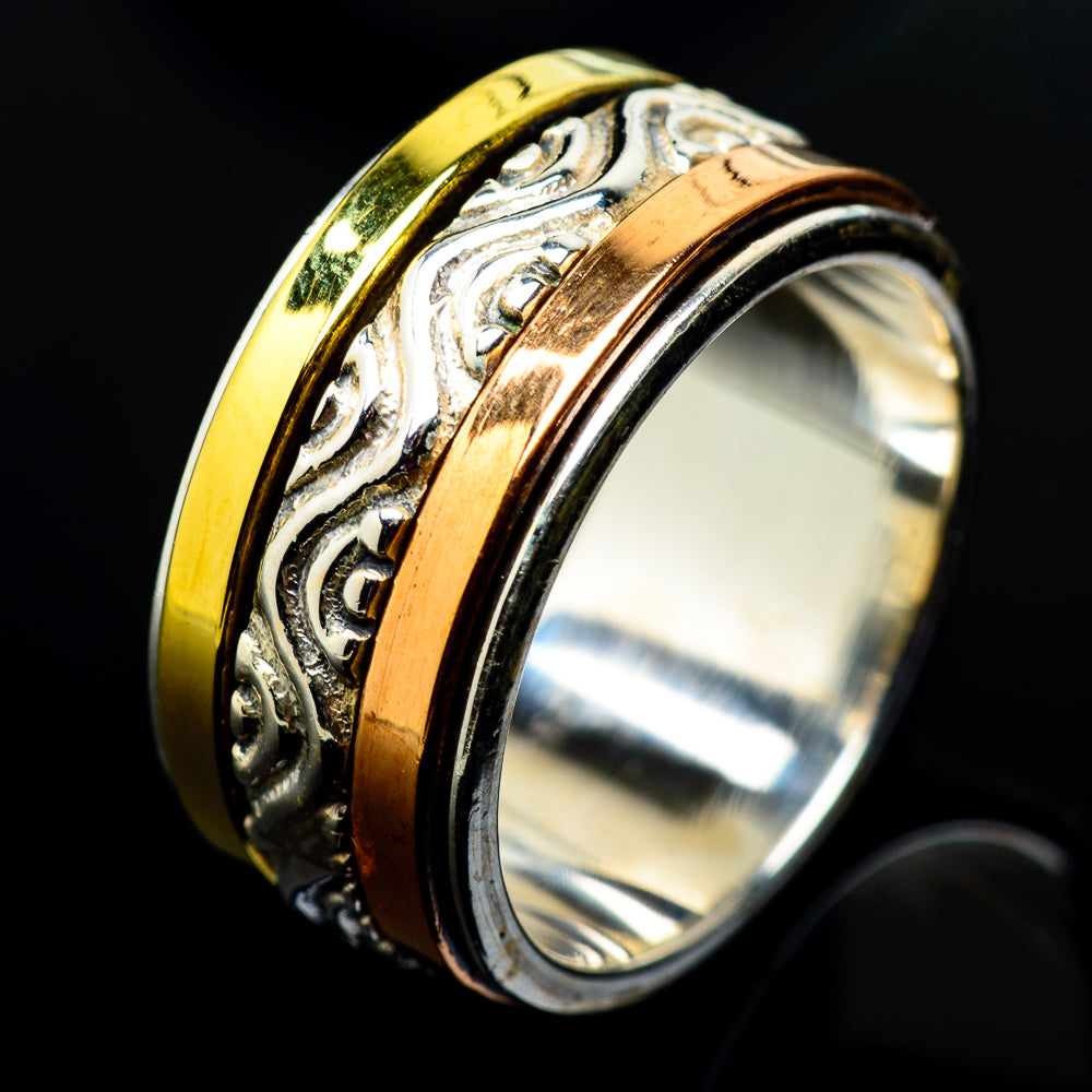 Meditation Spinner Rings handcrafted by Anasilvercos - RING18117