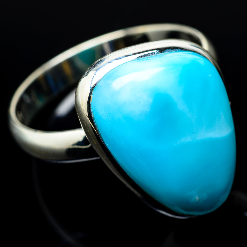 Larimar Rings handcrafted by Anasilvercos - RING19246