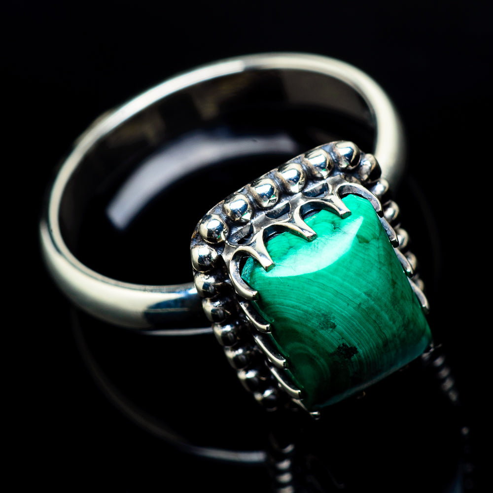 Malachite Rings handcrafted by Anasilvercos - RING19738