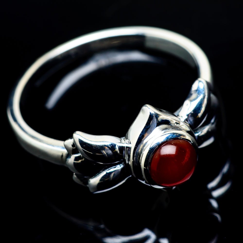 Red Onyx Rings handcrafted by Anasilvercos - RING19744