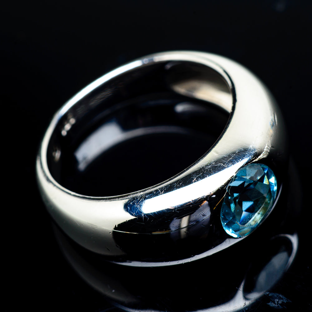 Blue Topaz Rings handcrafted by Anasilvercos - RING19949
