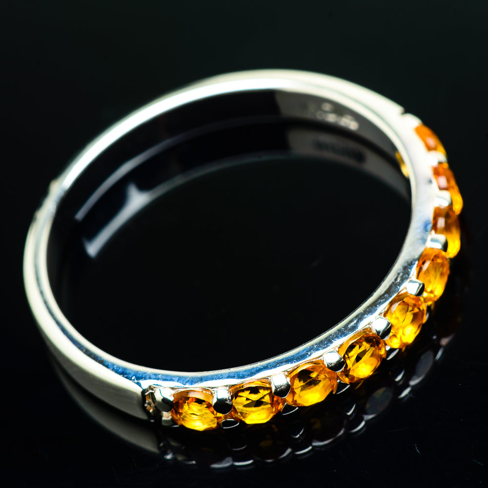 Citrine Rings handcrafted by Anasilvercos - RING20108