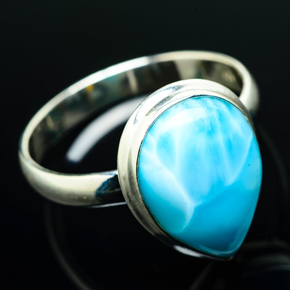Larimar Rings handcrafted by Anasilvercos - RING20166