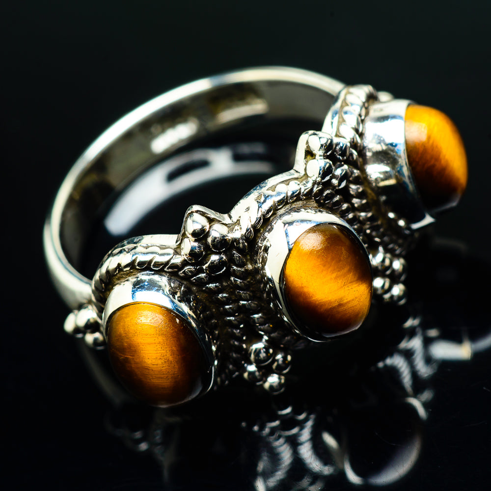 Tiger Eye Rings handcrafted by Anasilvercos - RING20170