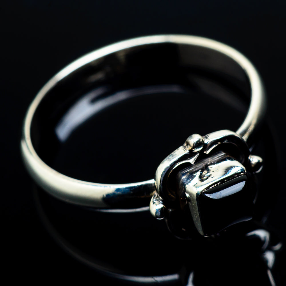 Black Onyx Rings handcrafted by Anasilvercos - RING20403