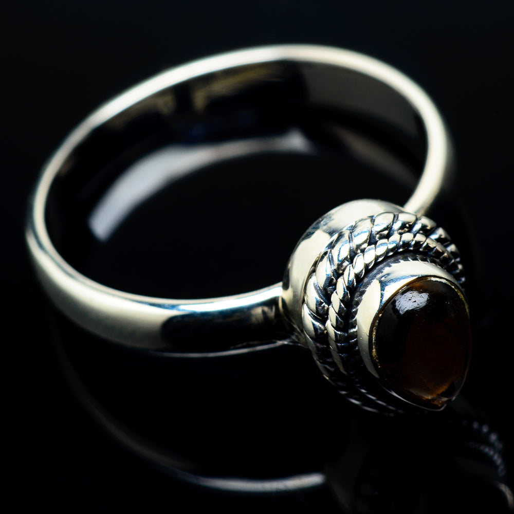 Smoky Quartz Rings handcrafted by Anasilvercos - RING20445