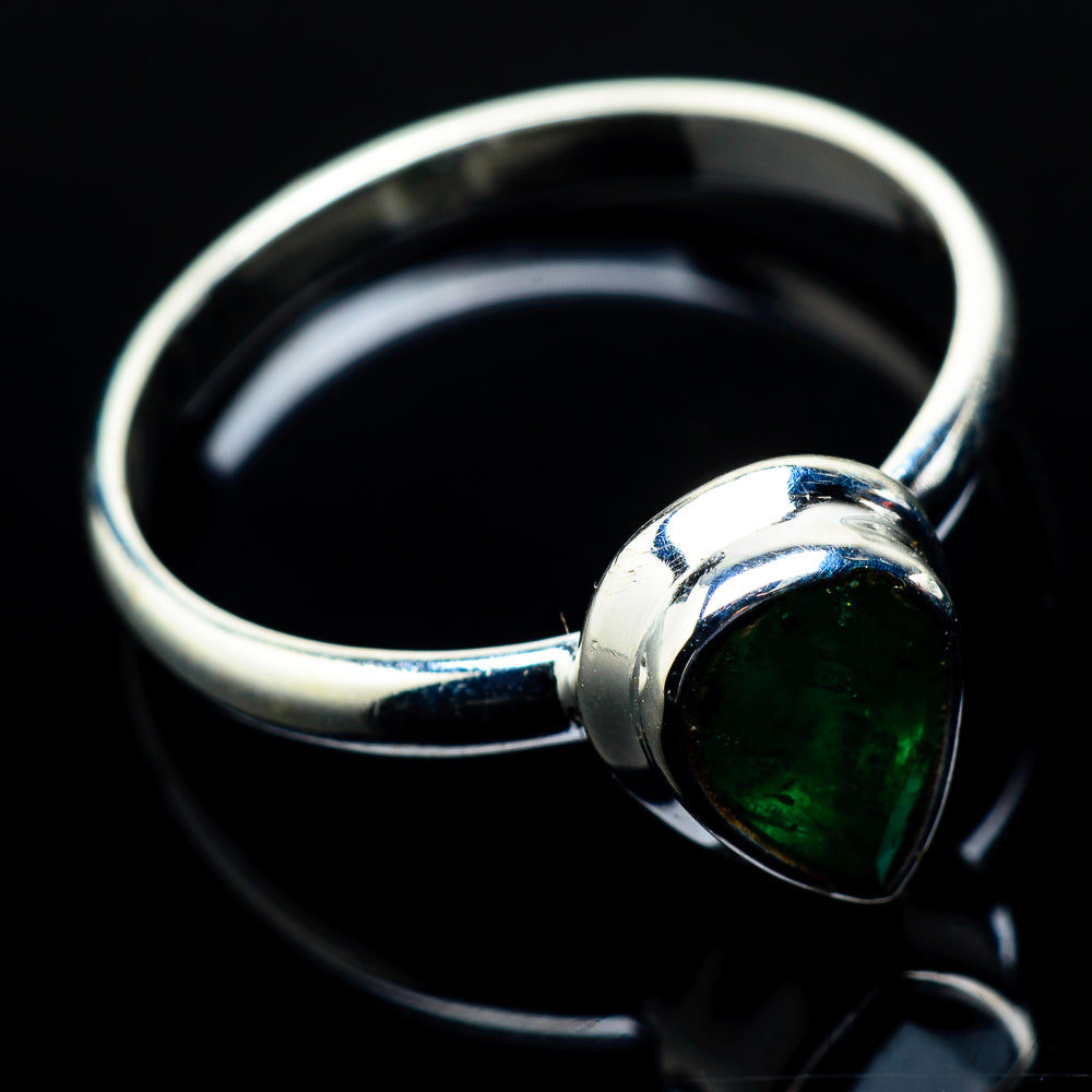 Zambian Emerald Rings handcrafted by Anasilvercos - RING20489