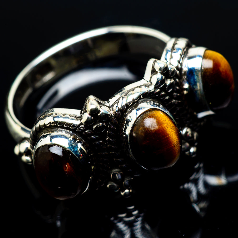 Tiger Eye Rings handcrafted by Anasilvercos - RING20560