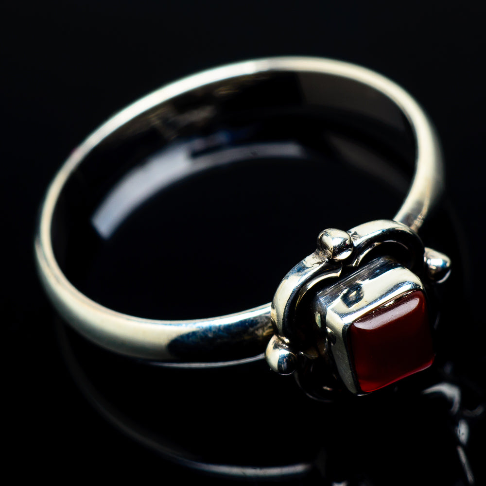 Red Onyx Rings handcrafted by Anasilvercos - RING20583
