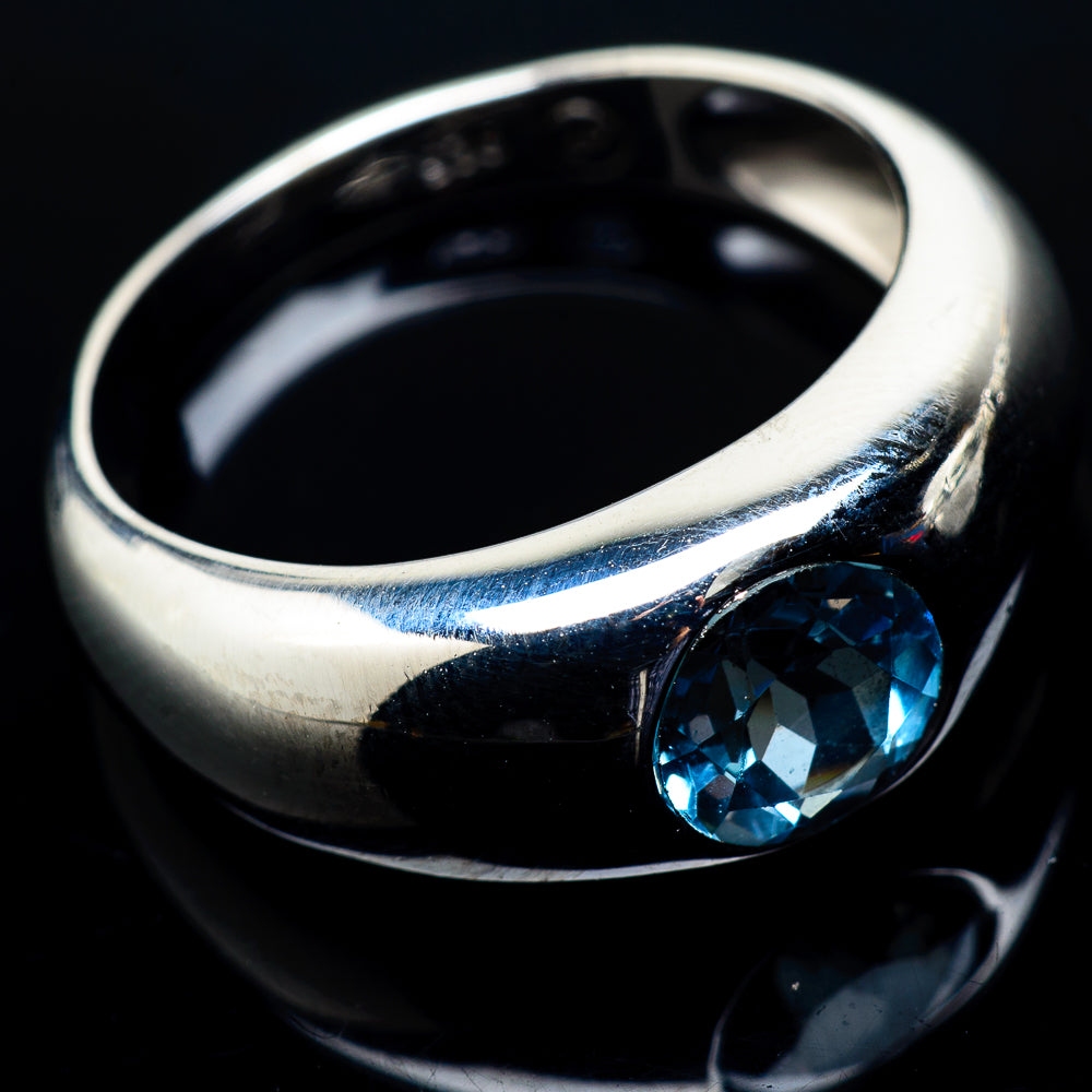 Blue Topaz Rings handcrafted by Anasilvercos - RING20724