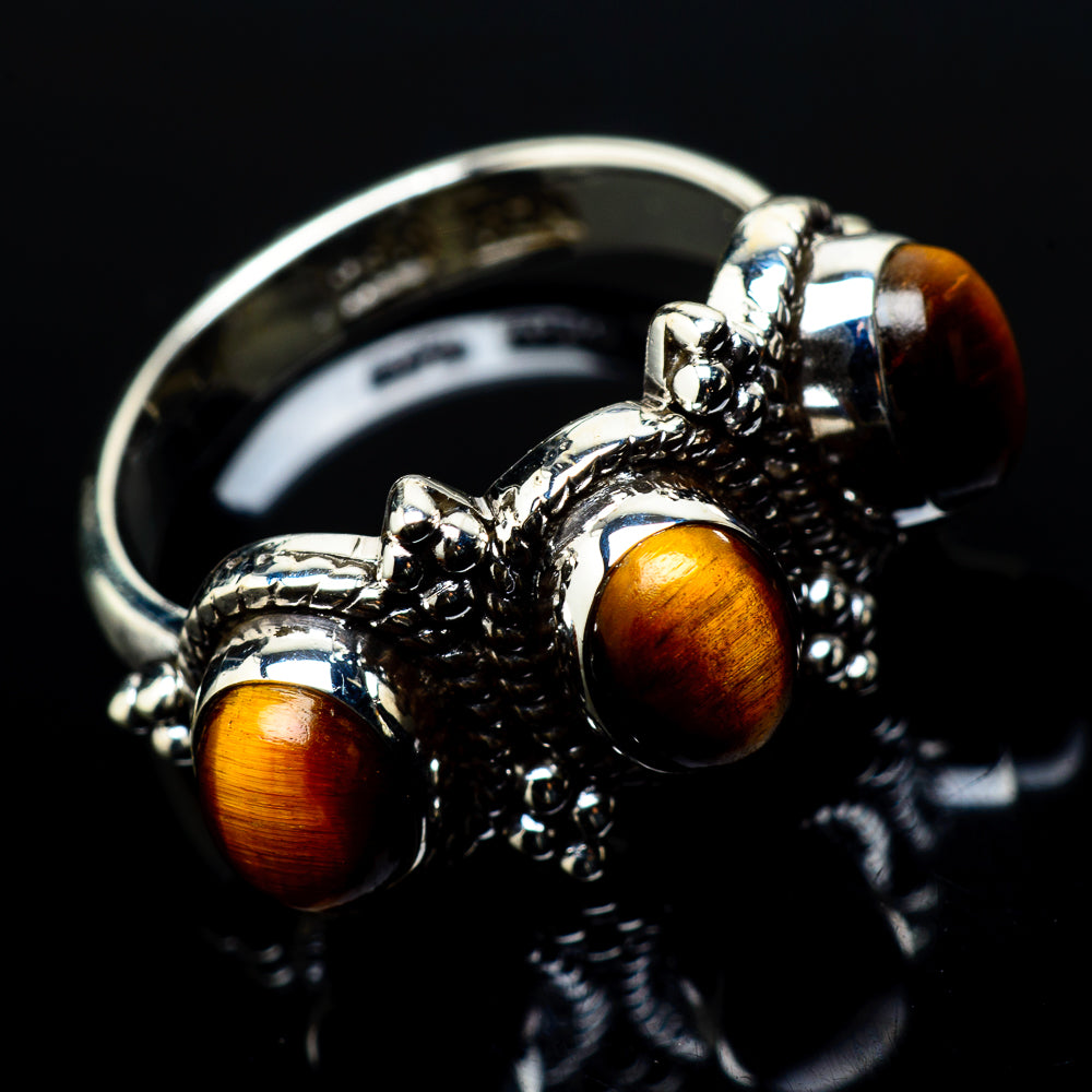 Tiger Eye Rings handcrafted by Anasilvercos - RING20813