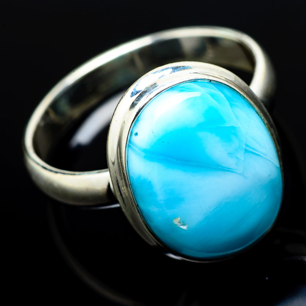 Larimar Rings handcrafted by Anasilvercos - RING20852