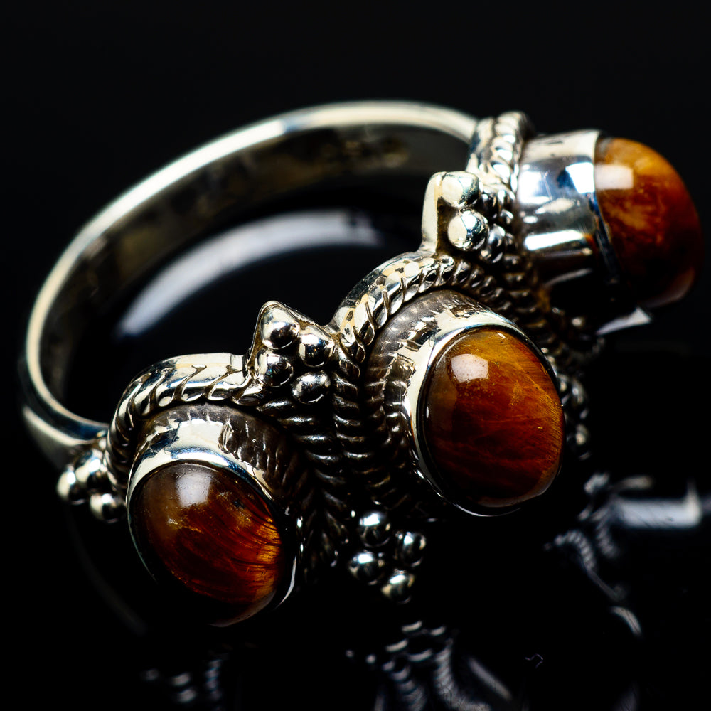 Tiger Eye Rings handcrafted by Anasilvercos - RING20883