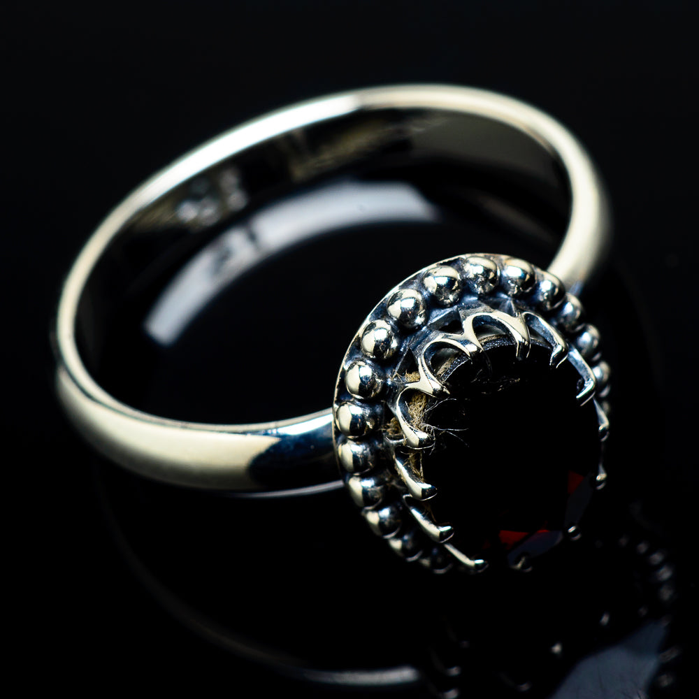 Garnet Rings handcrafted by Anasilvercos - RING20909