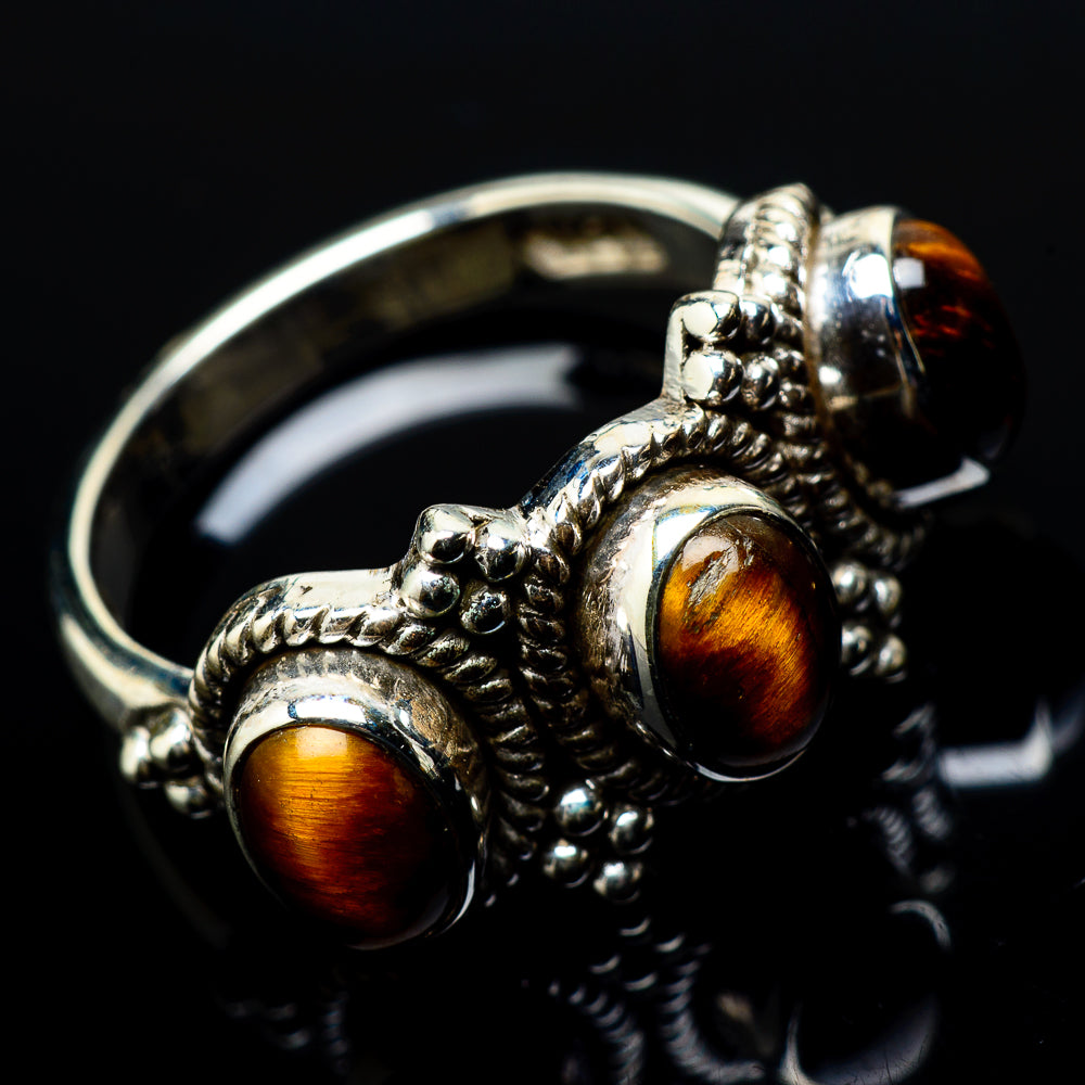 Tiger Eye Rings handcrafted by Anasilvercos - RING20925