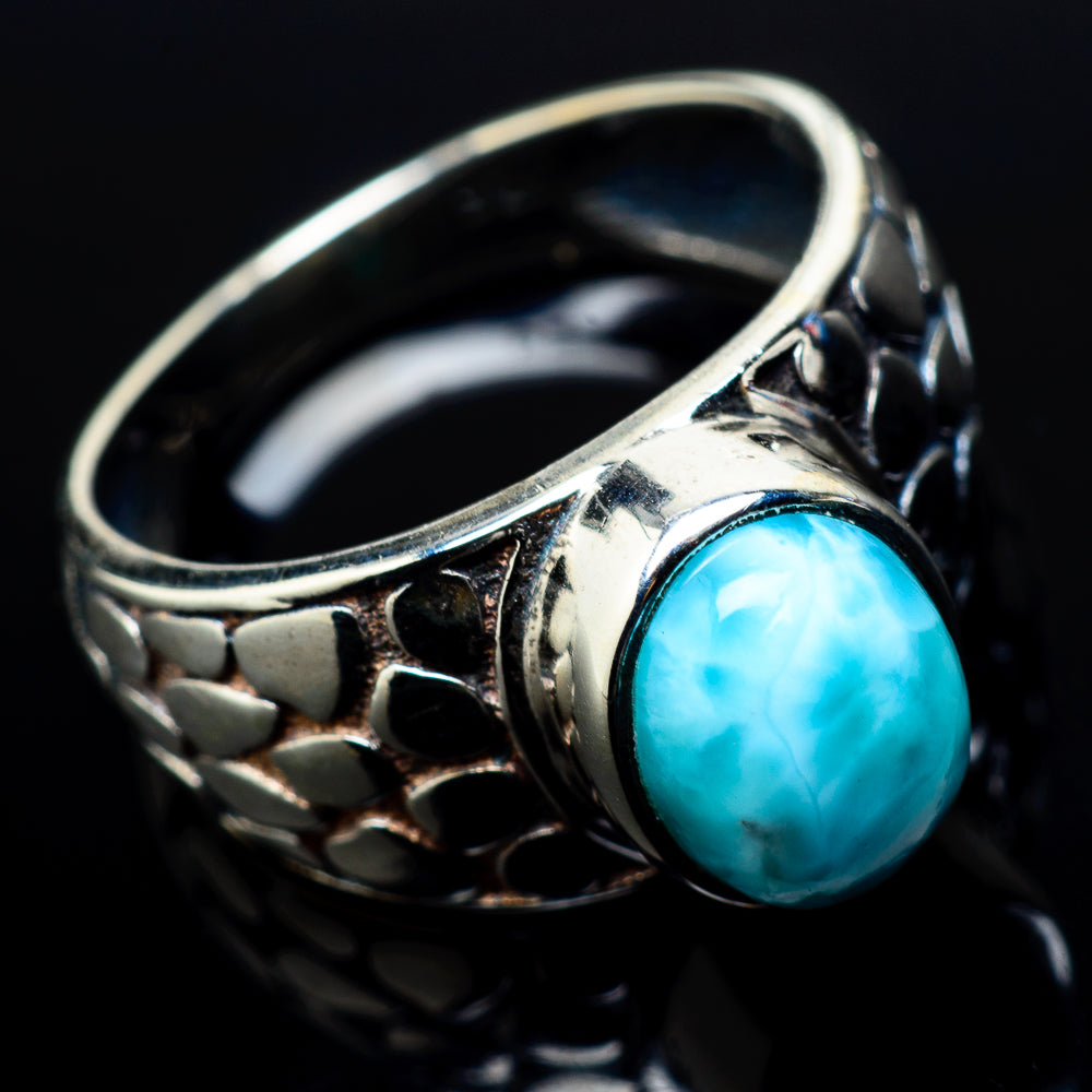 Larimar Rings handcrafted by Anasilvercos - RING20957