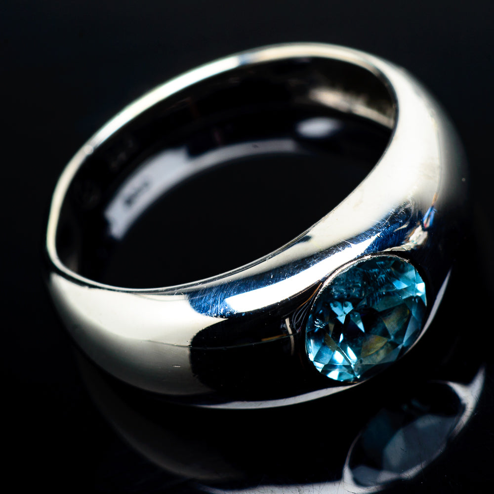 Blue Topaz Rings handcrafted by Anasilvercos - RING20958