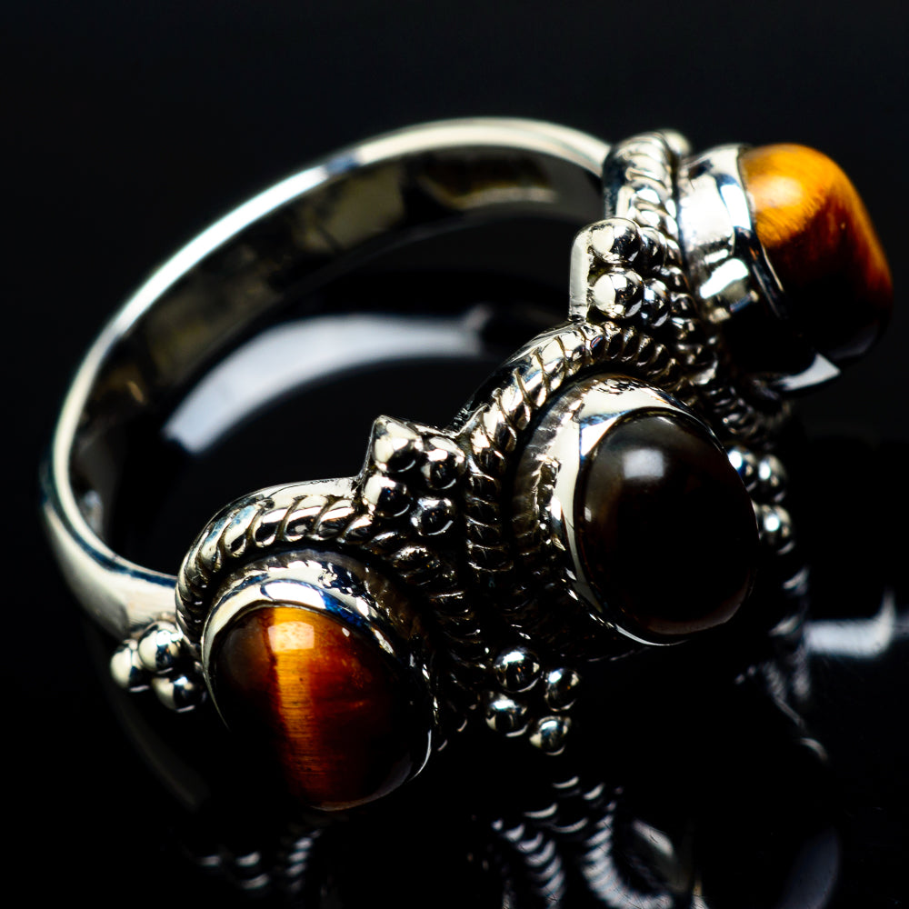 Tiger Eye Rings handcrafted by Anasilvercos - RING21062