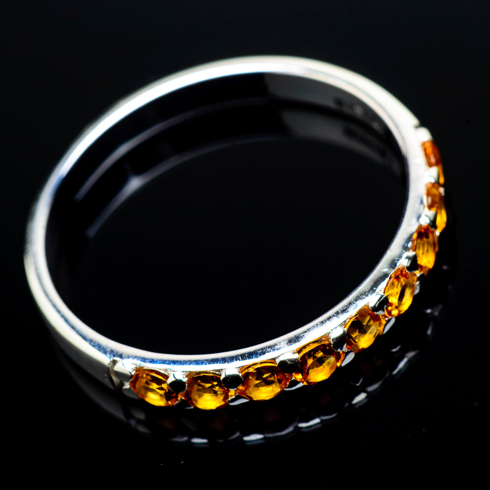 Citrine Rings handcrafted by Anasilvercos - RING21076