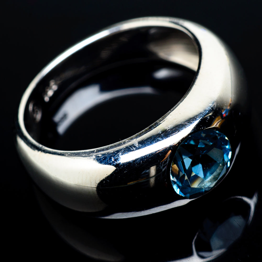 Blue Topaz Rings handcrafted by Anasilvercos - RING21083