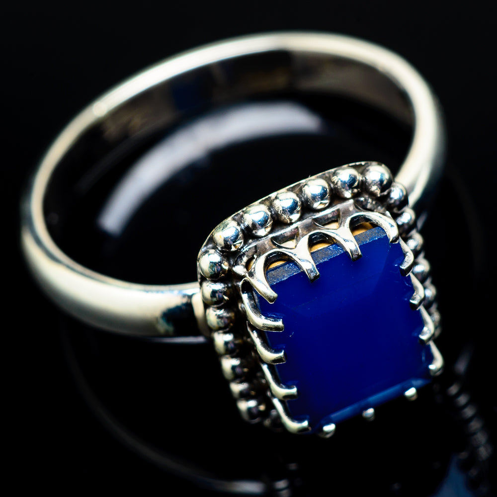 Chalcedony Rings handcrafted by Anasilvercos - RING21234