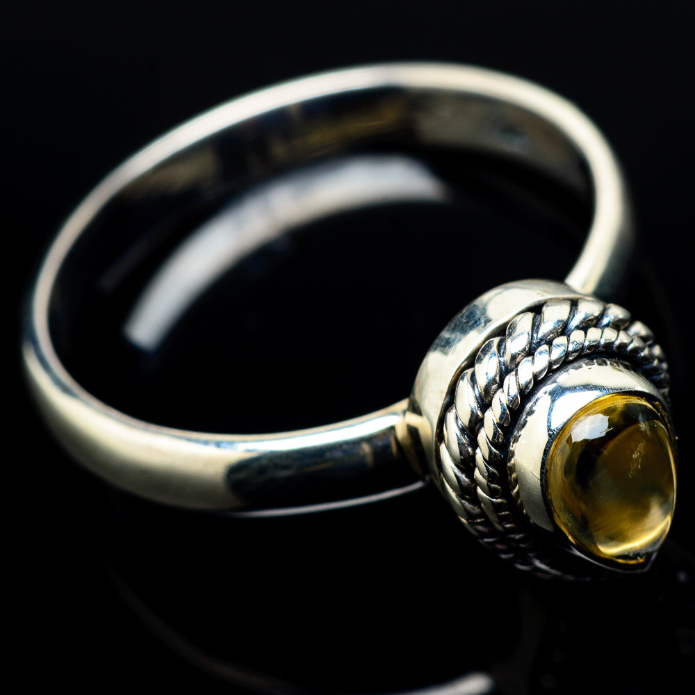 Citrine Rings handcrafted by Anasilvercos - RING21240