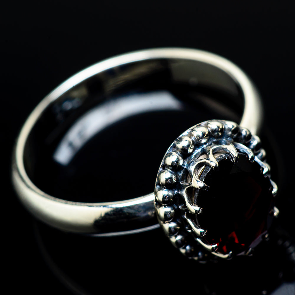 Garnet Rings handcrafted by Anasilvercos - RING21245