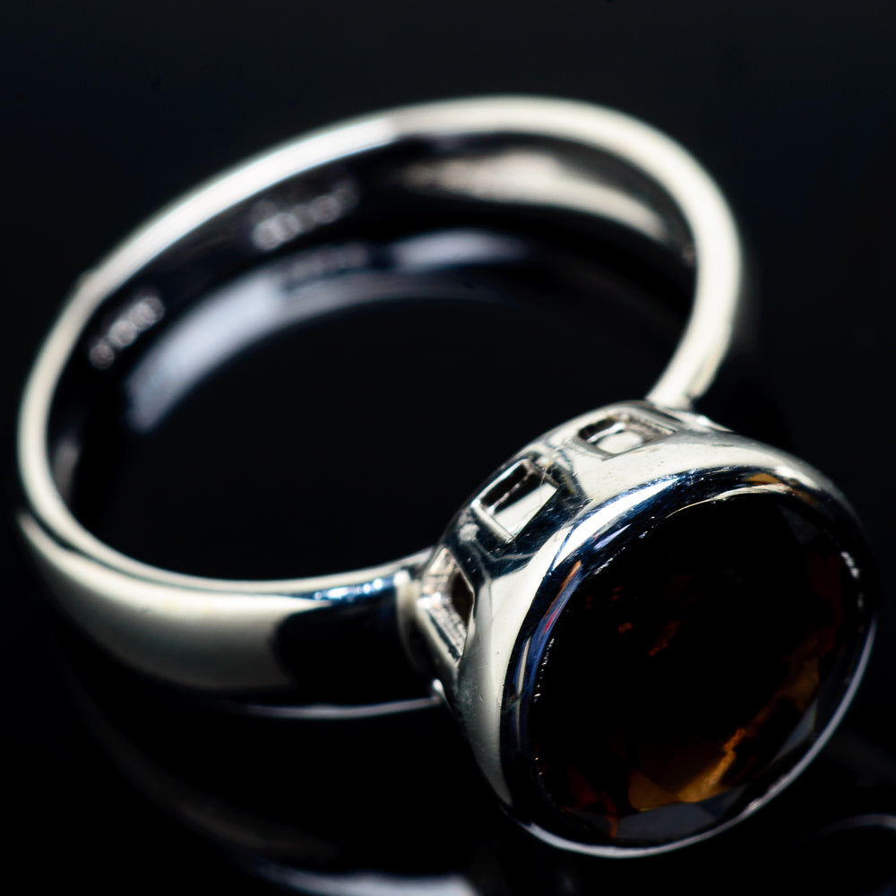 Smoky Quartz Rings handcrafted by Anasilvercos - RING21287