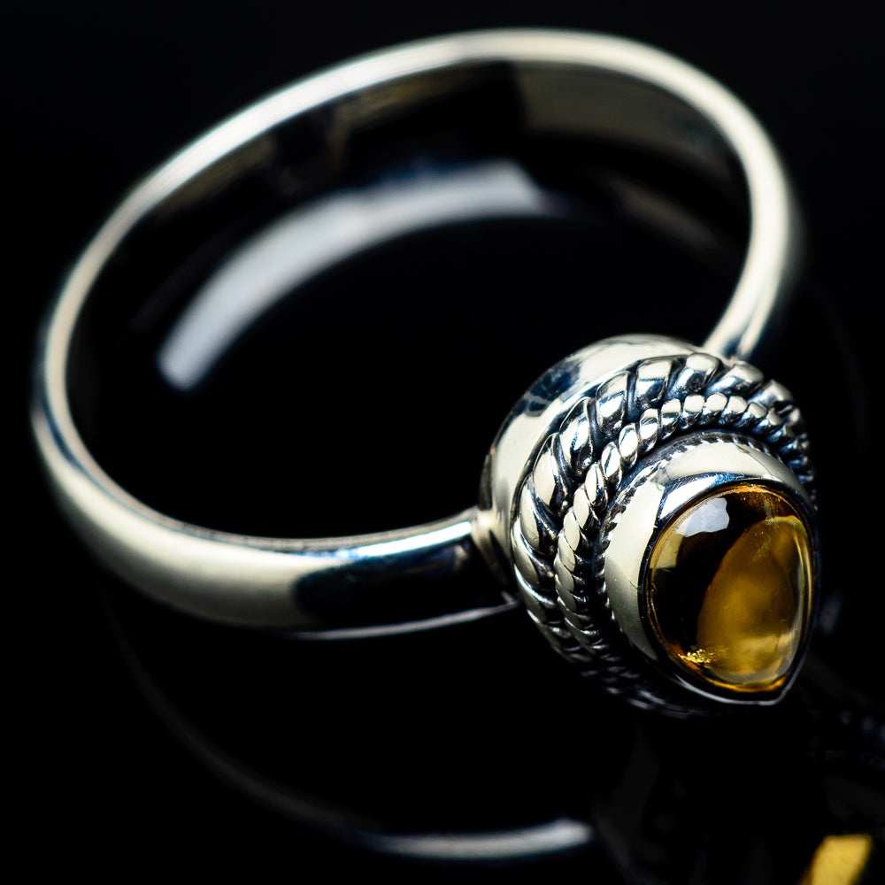 Citrine Rings handcrafted by Anasilvercos - RING21315