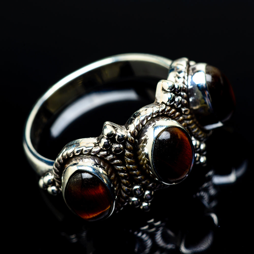 Tiger Eye Rings handcrafted by Anasilvercos - RING21336