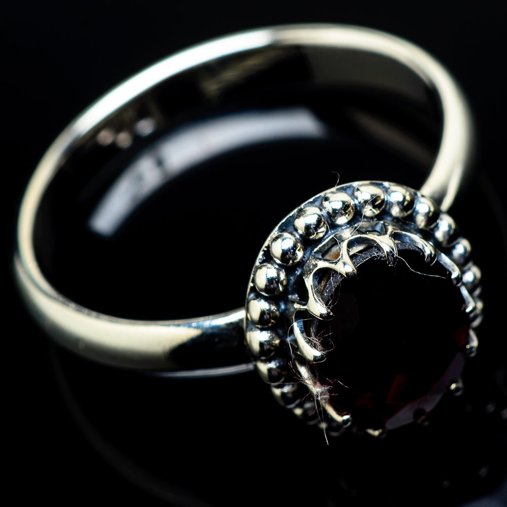 Garnet Rings handcrafted by Anasilvercos - RING21339