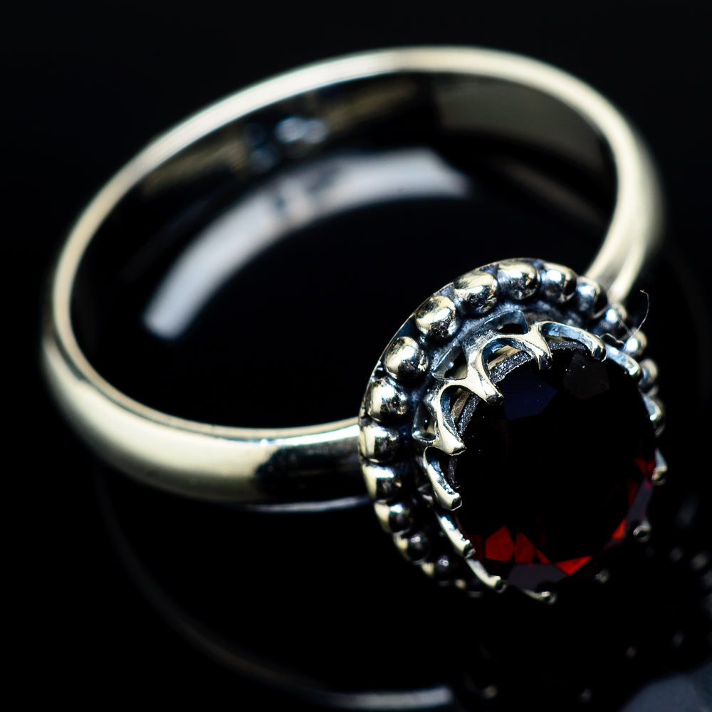 Garnet Rings handcrafted by Anasilvercos - RING21379