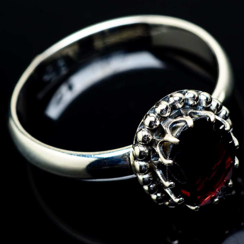 Garnet Rings handcrafted by Anasilvercos - RING21399