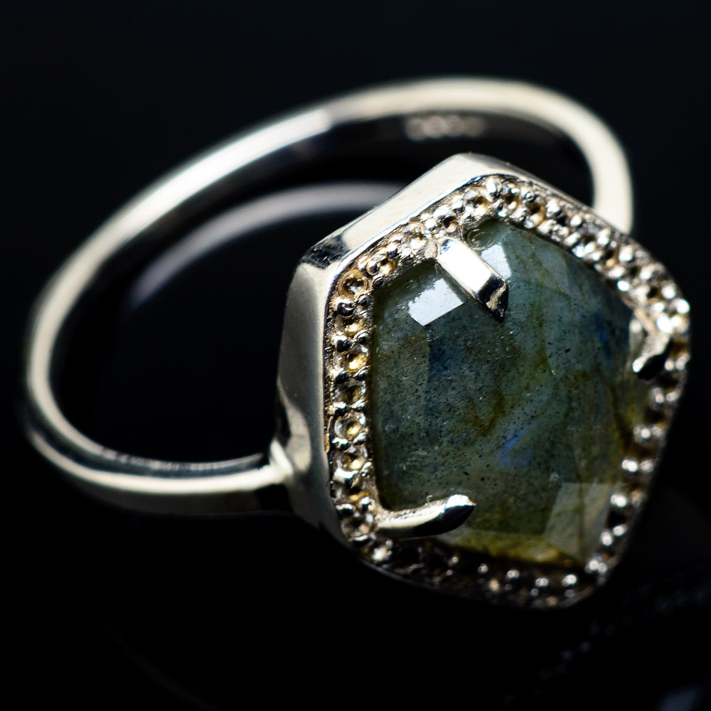 Labradorite Rings handcrafted by Anasilvercos - RING21411