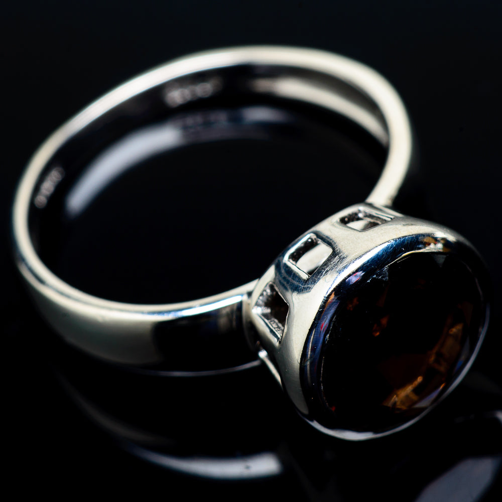 Smoky Quartz Rings handcrafted by Anasilvercos - RING21448